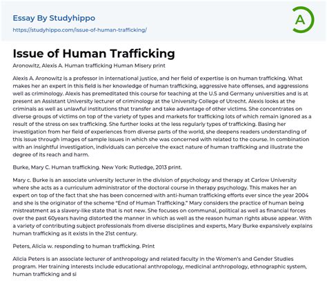 human trafficking thesis statement|essay examples about human trafficking.